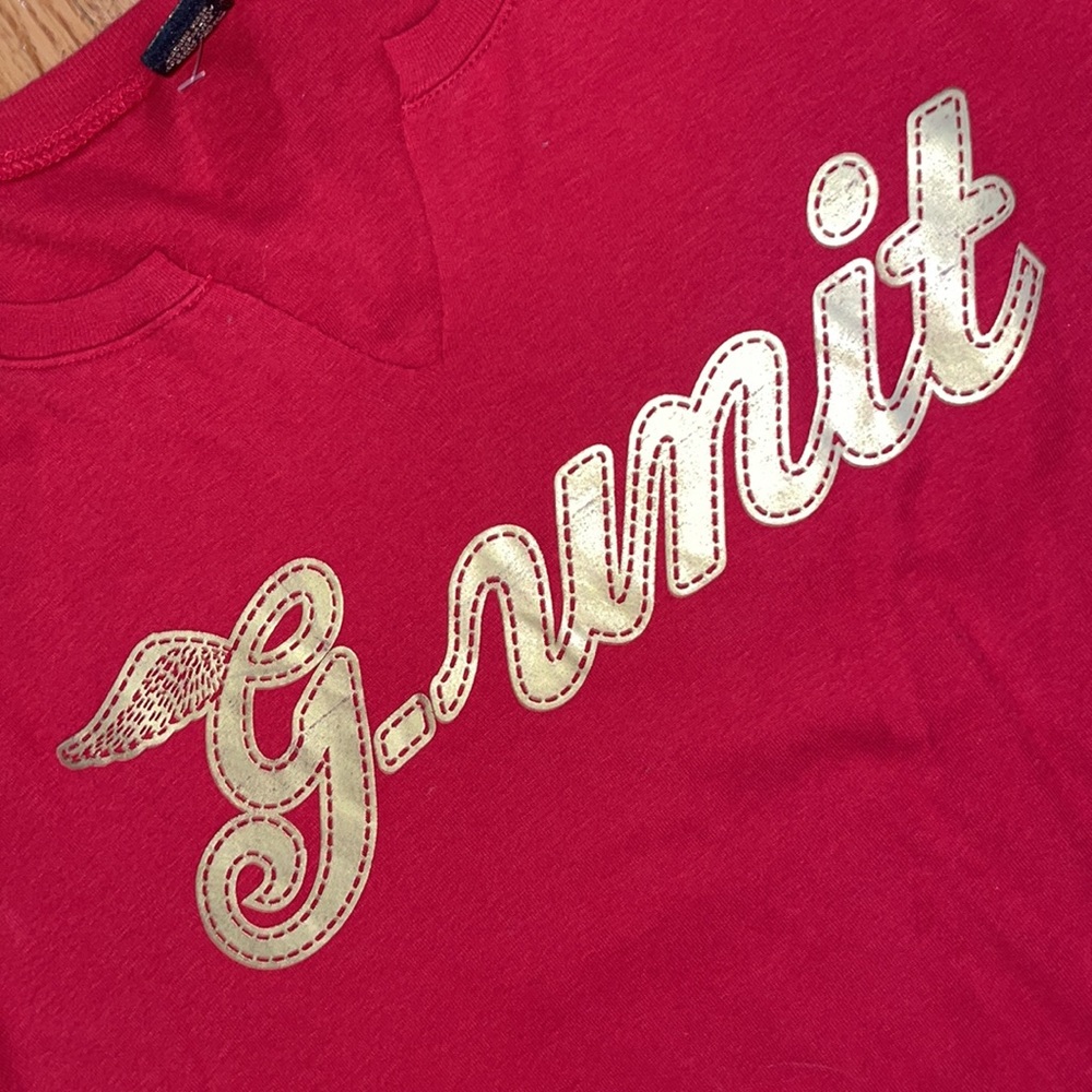 NEW Y2K Red Vintage 50 cent GUNIT logo Tee 1X 14 16 PLUS SIZE - Picture 10 of 13